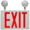 Nuvo Red Combo Exit Sign/Light - 90min Backup - Steel/NYC - 120/277V 67/123 - alternate 4